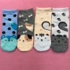 Socks, street stalls, export socks, Yiwu quality goods, street stalls, Korean version female cartoon socks, female polyester-cotton boat socks, spring, summer and autumn short and thin socks, cartoon socks, export socks Item Picture
